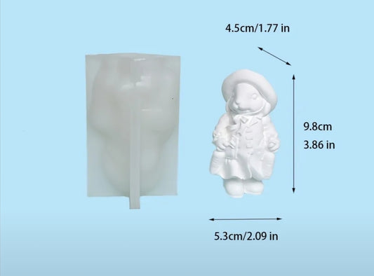 Silikonski kalup zec sesir Ž2 **