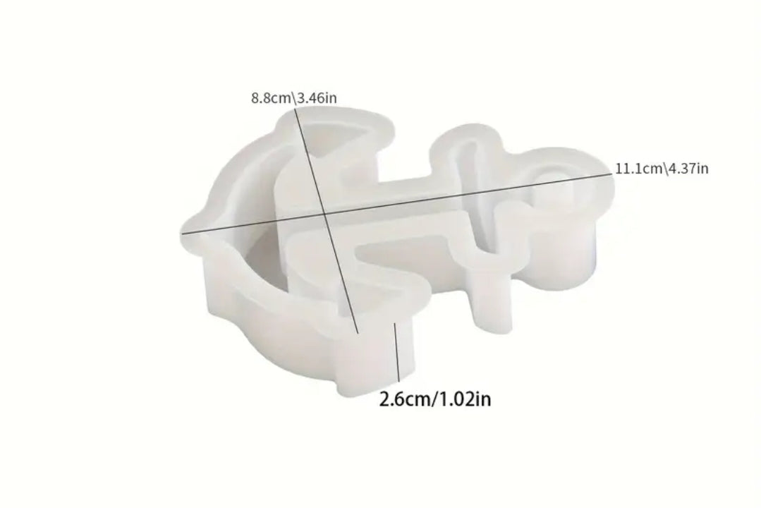 Silikonski kalup sidro ok wood-laser-shop