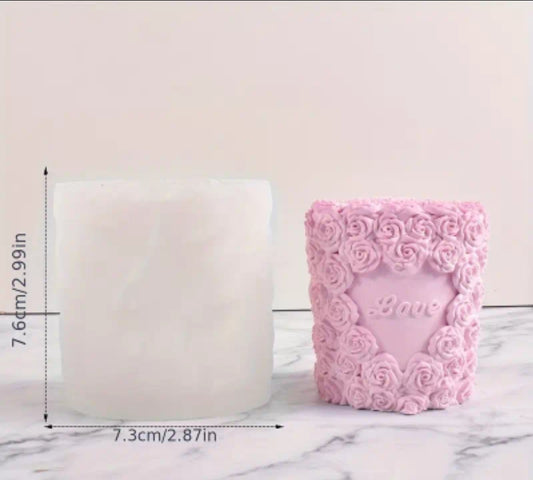 Silikonski kalup za svecu LOVE ok wood-laser-shop