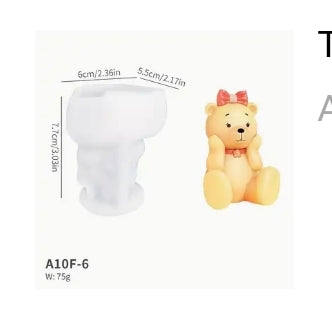 Silikonski kalup medved ok wood-laser-shop