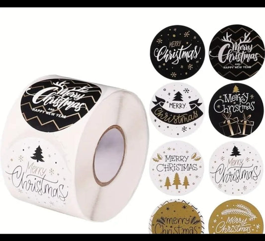 Samolepljive nalepnice novagodina 100komada ok wood-laser-shop