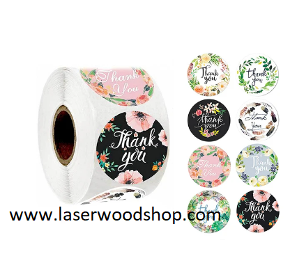 Samolepljive nalepnice 100komada wood-laser-shop