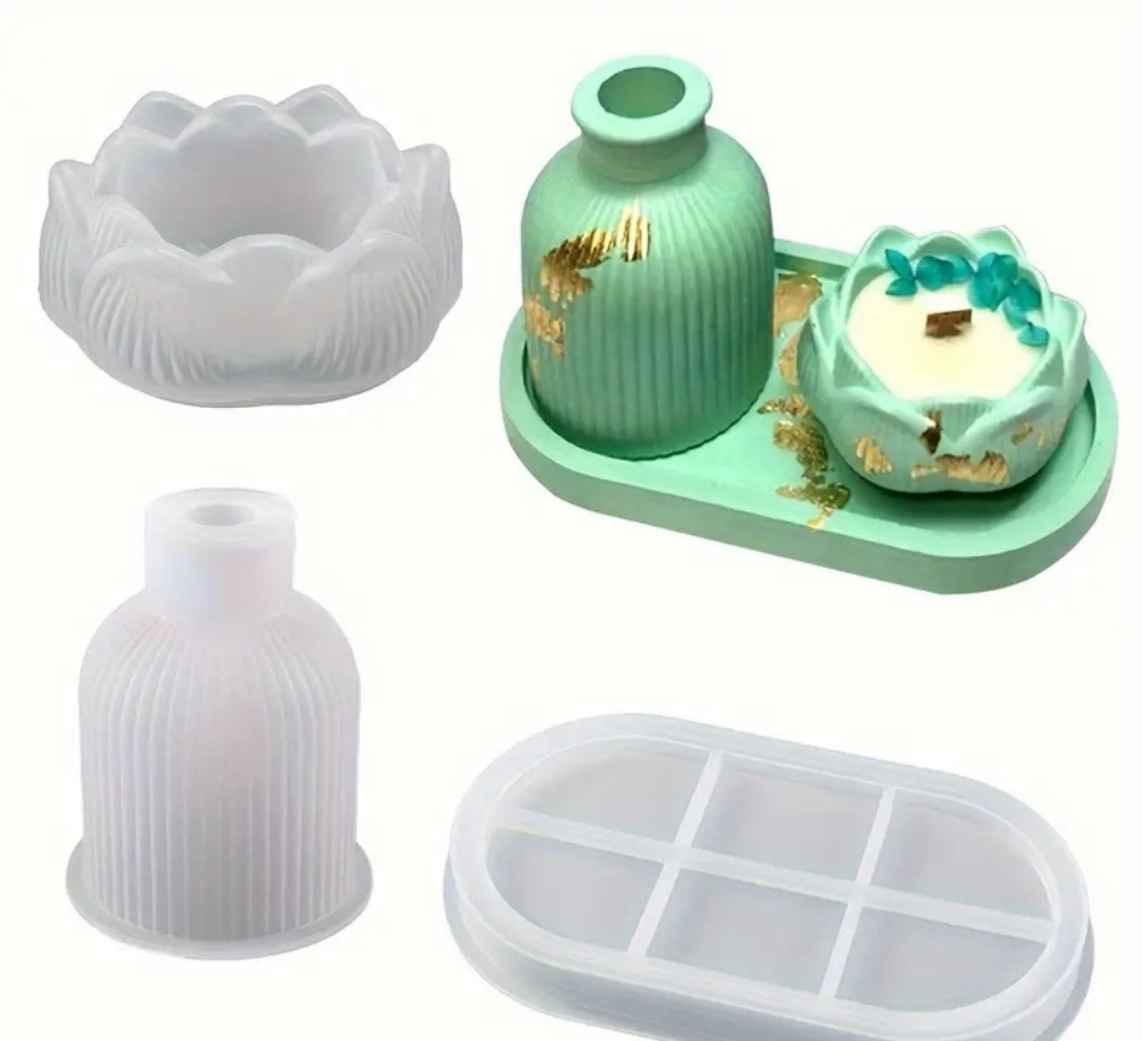 Silikonski kalup cvet set 3 komada KCV19 wood-laser-shop