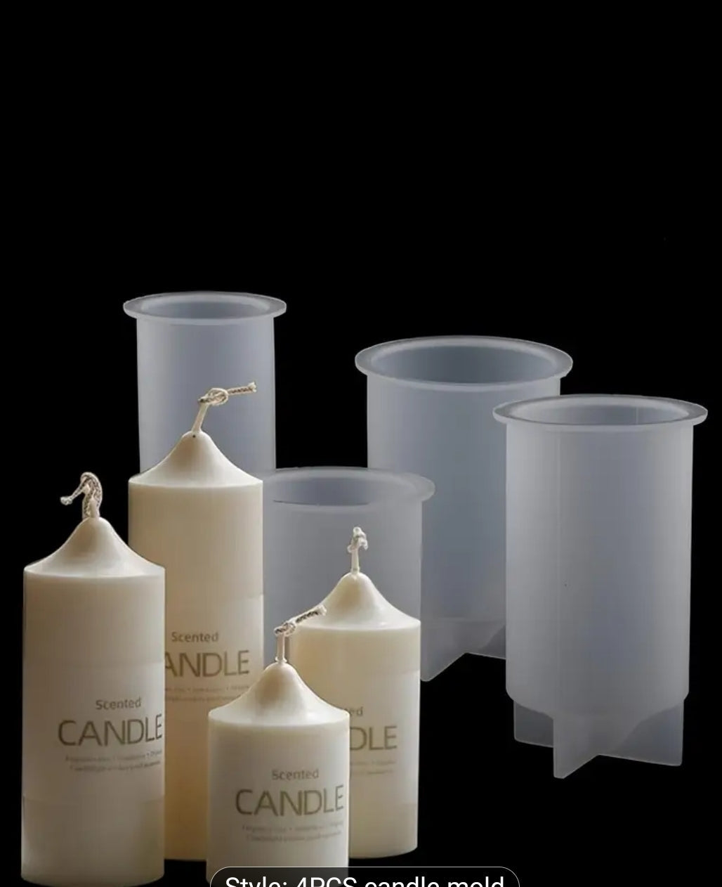 Kalup za svece valjak set od 4 komada S59 (Copy) wood-laser-shop