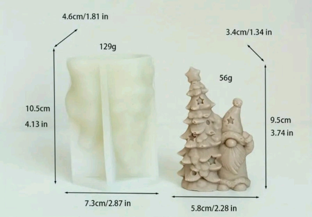 Silikonski kalup gnom i jelka KL189 wood-laser-shop