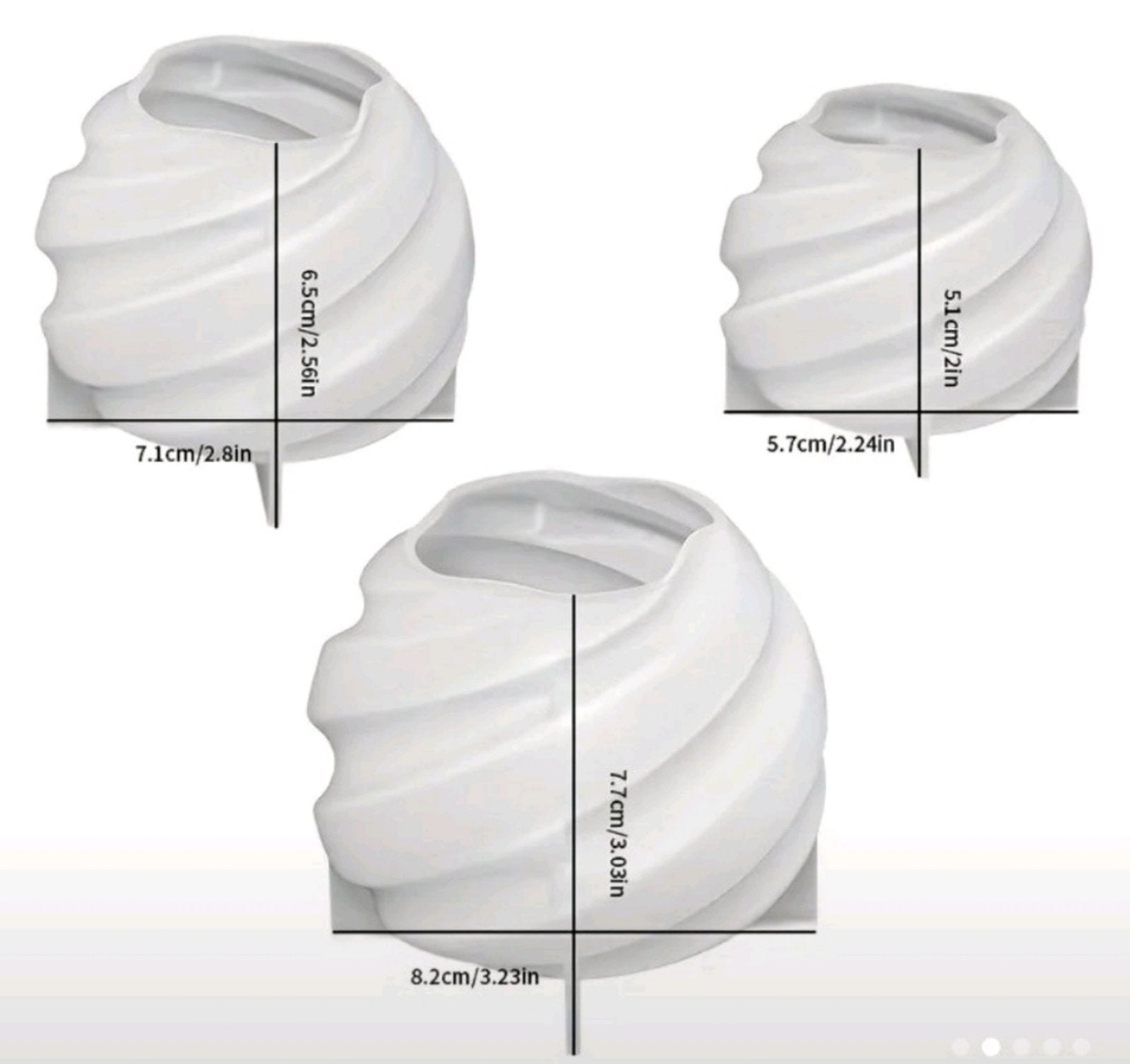 Kalup za svece set od 6 komada S612 wood-laser-shop