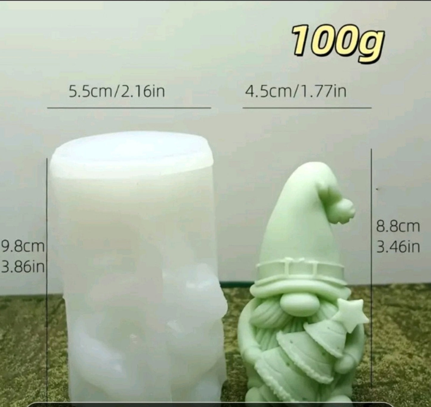 Silikonski kalup gnom jelka KL192 wood-laser-shop