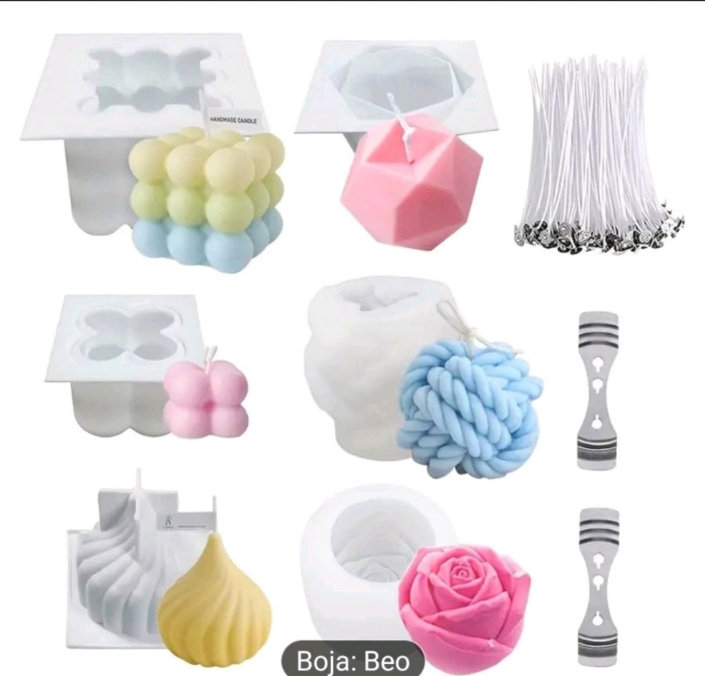 Kalup za svece set od 4 komada S64 wood-laser-shop