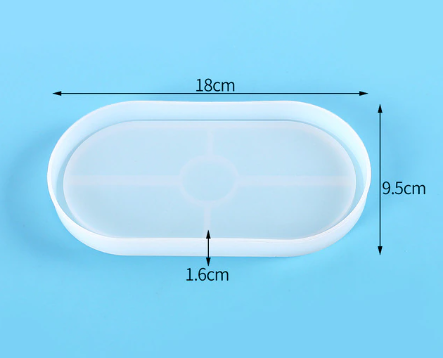 Silikonski kalup tacna za saksije veca  model 1 wood-laser-shop