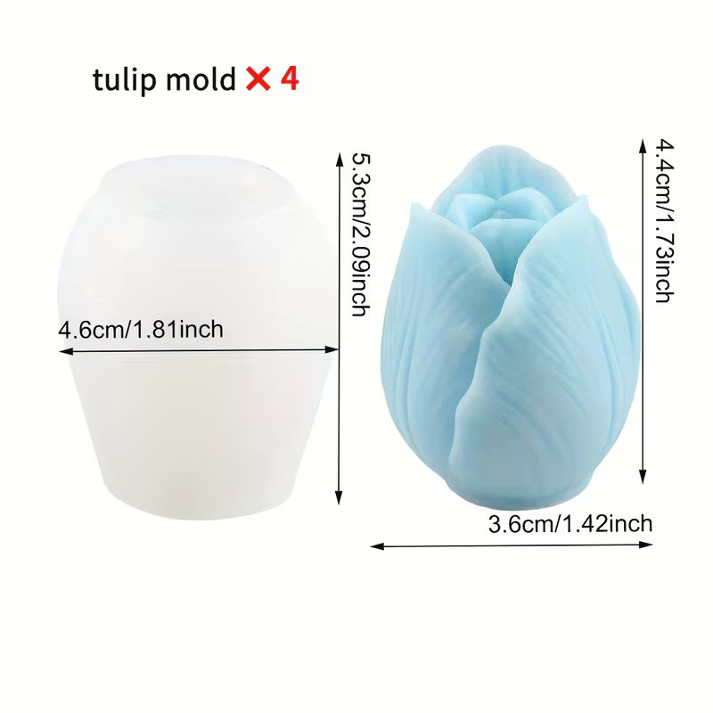 Silikonski kalup lala pupoljak 4 komada CV50 wood-laser-shop