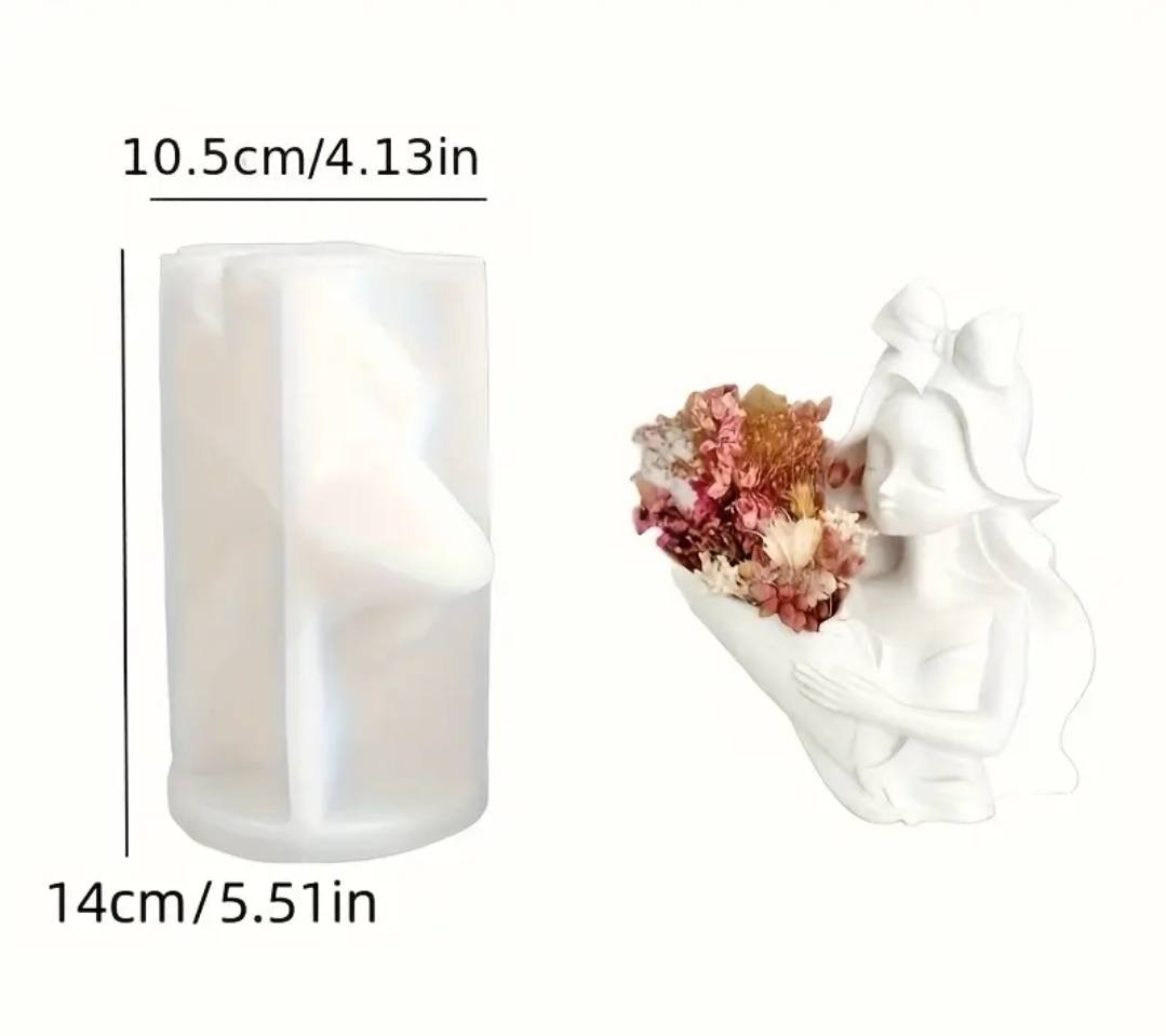 Silikonski kalup devojka vazna KL178 wood-laser-shop