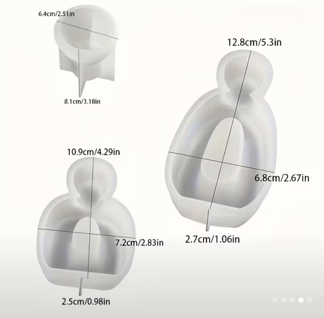 Silikonski kalup figure 3 komada KL372 wood-laser-shop