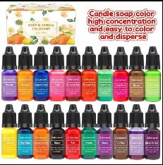 Boje za svece,sapune i epoksi smolu 15 komada wood-laser-shop