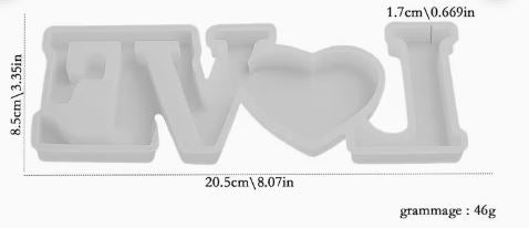 Silikonski kalup LOVE KL307 wood-laser-shop