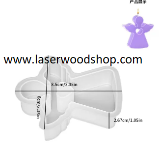 Silikonski kalup andjeo wood-laser-shop