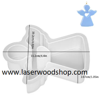 Silikonski kalup andjeo wood-laser-shop