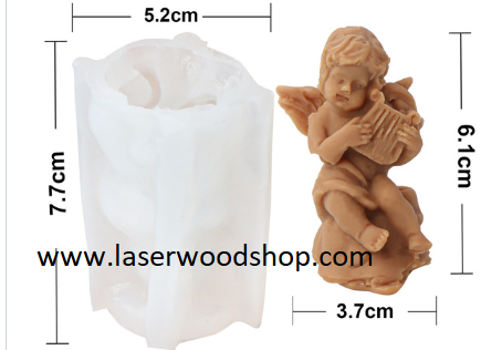 Silikonski kalup andjeo wood-laser-shop