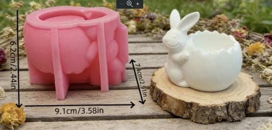 Silikonski kalup zec cuvarkuca za jaje KL352 wood-laser-shop