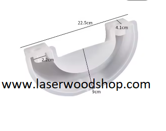 Silikonski kalup svecnjak * wood-laser-shop