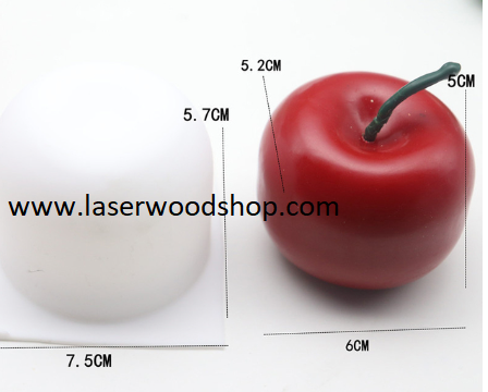 Silikonski kalup jabuka wood-laser-shop