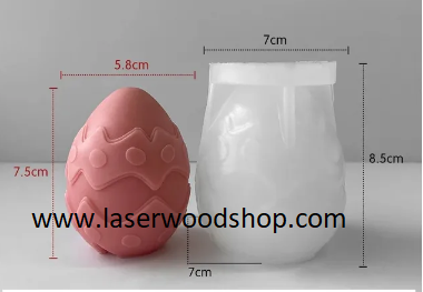 Silikonski kalup jaje sara wood-laser-shop