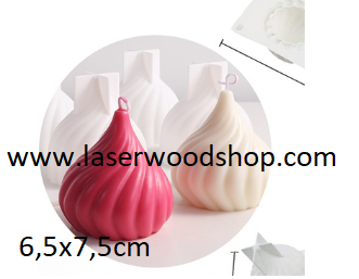 Silikonski kalup sveca wood-laser-shop