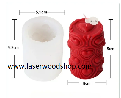 Silikonski kalup za svecu wood-laser-shop