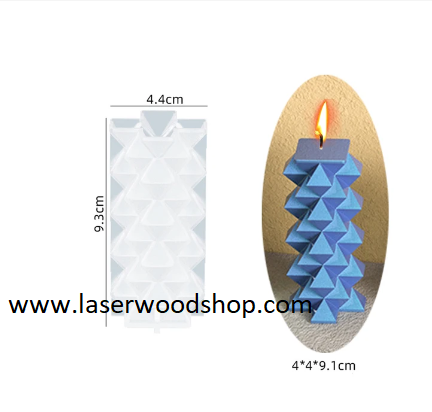 Silikonski kalup za svecu wood-laser-shop