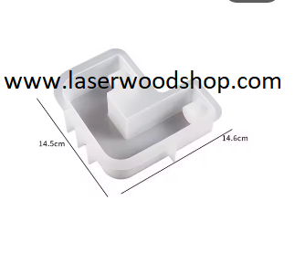 Silikonski kalup andjeo svecnjak wood-laser-shop