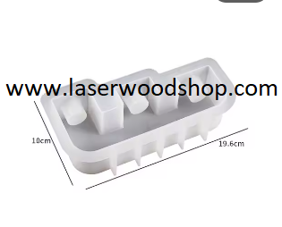 Silikonski kalup svecnjak wood-laser-shop