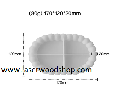 Silikonski kalup tacna mehurici wood-laser-shop