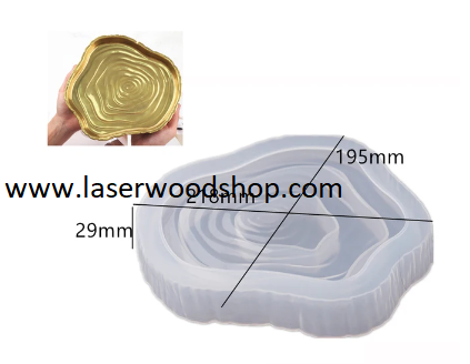 Silikonski kalup tacna sa godovima wood-laser-shop