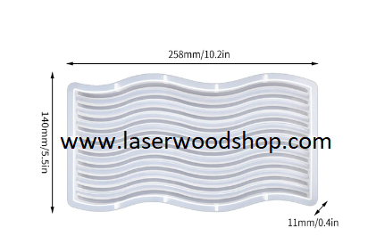 Silikonski kalup tazna talas wood-laser-shop