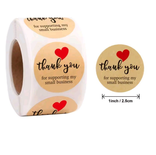 Samolepljive nalepnice thank you 100komada ok wood-laser-shop