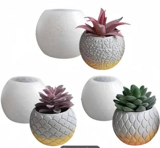 Silikonski kalup saksija 3 komada KL110 wood-laser-shop