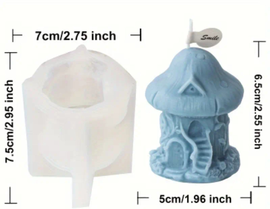 Silikonski kalup kucica pecurka KL187 wood-laser-shop