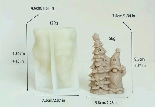 Silikonski kalup gnom i jelka KL189 wood-laser-shop