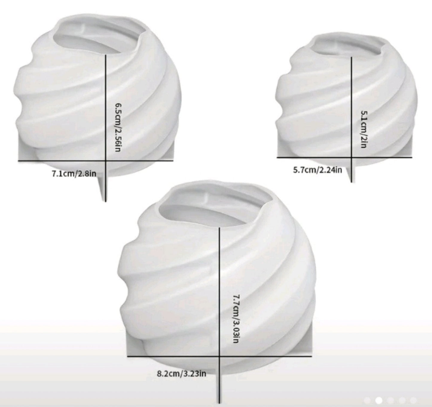 Kalup za svece set od 6 komada S612 wood-laser-shop