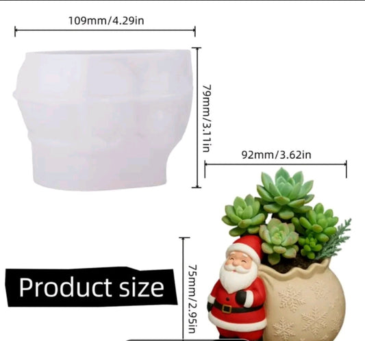 Silikonski kalup deda mraz saksija KL234 wood-laser-shop