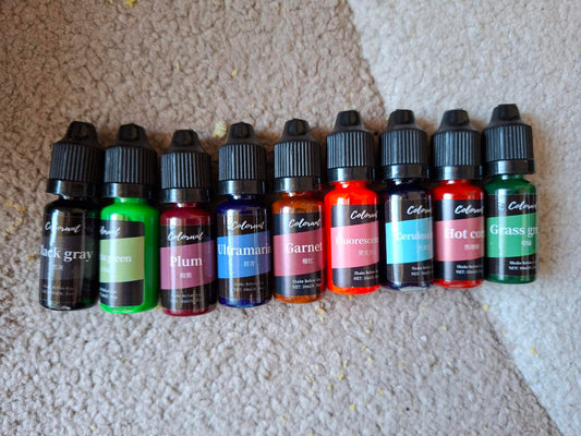 Boja za svece set od 9 komada wood-laser-shop