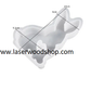 Silikonski kalup zec wood-laser-shop