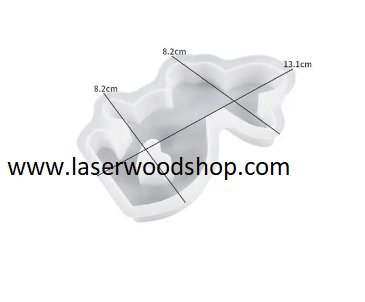 Silikonski kalup zec wood-laser-shop