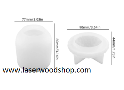 Silikonski kalup cinija zir wood-laser-shop