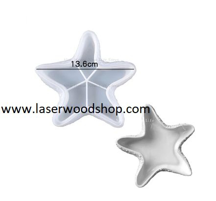 Silikonski kalup morsk zvezda wood-laser-shop